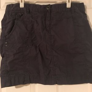 Navy Cargo Skirt